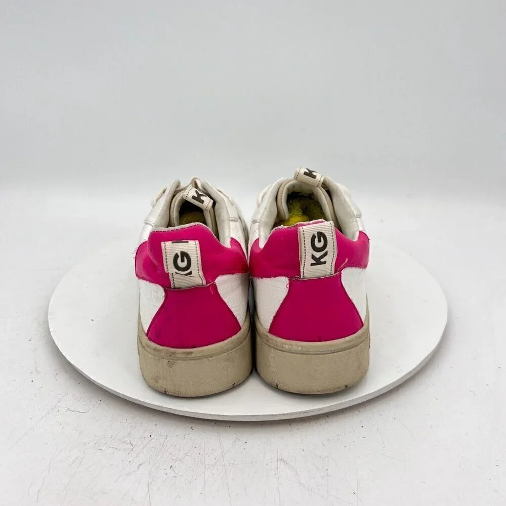 Kurt Geiger Women Size EU 40 US 9 White Red Leather G Logo Casual Shoes
